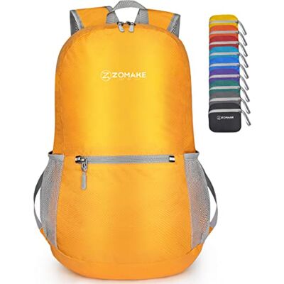 ZOMAKE Mochila dobrável ultraleve mochilas de caminhada pequena mochila com resistência à água 20 l para homem mulher viagem trekking desporto ZOMAKE Mochila dobrável ultraleve mochilas de caminhada pequena mochila com resistência à água 20 l para homem mulher viagem trekking desporto