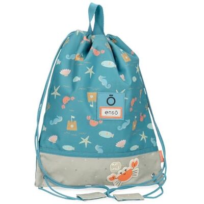 Enso Sr. Caranguejo, mochila para crianças, mochila escolar, em poliéster, rodas duplas giratórias multidirecionais, múltiplas possibilidades de uso., azul Enso Sr. Caranguejo, mochila para crianças, mochila escolar, em poliéster, rodas duplas giratórias multidirecionais, múltiplas possibilidades de uso., azul