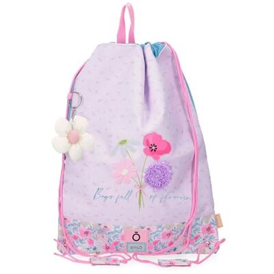 Enso Full Of Flowers Rosa Gym Sac - Bolsa Esportiva Enso Full Of Flowers Rosa Gym Sac - Bolsa Esportiva