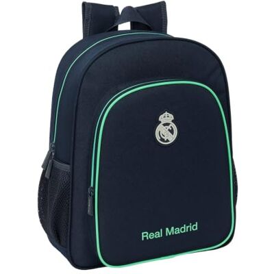 Safta Mochila escolar grande com carro real Madrid 25/26, removível, 27 x 10 x 67 cm, chapéus ergonómicos acolchoados, porta-garrafas e bolso frontal, mochila criança, medidas 27 x 10 x 33 3 BR Safta Mochila escolar grande com carro real Madrid 25/26, removível, 27 x 10 x 67 cm, chapéus ergonómicos acolchoados, porta-garrafas e bolso frontal, mochila criança, medidas 27 x 10 x 33 3 BR
