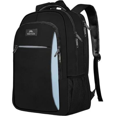 MATEIN Mochila portátil 17 polegadas, mochila computador homem, preto azul MATEIN Mochila portátil 17 polegadas, mochila computador homem, preto azul