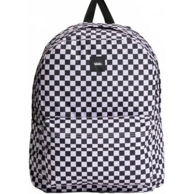 Vans Old Skool Check mochila quadros preto e branco 22L Compartimento para portátil de 15", bolso para garrafa, correias acolchoadas, 100% poliéster, 41 x 30, 4 x 12 cm Vans Old Skool Check mochila quadros preto e branco 22L Compartimento para portátil de 15", bolso para garrafa, correias acolchoadas, 100% poliéster, 41 x 30, 4 x 12 cm