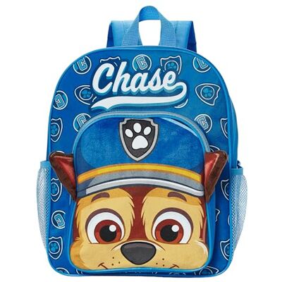Paw Patrol Mochilas pequenas, patrulha Canina Chase mochila com orelhas 3D, mochila criança escolar infantil, One Size Paw Patrol Mochilas pequenas, patrulha Canina Chase mochila com orelhas 3D, mochila criança escolar infantil, One Size