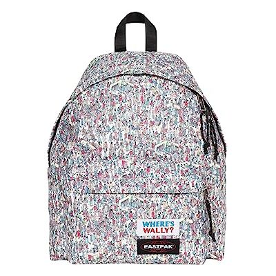 EASTPAK Mochila Where's Wally x Padded Pak'r cor branca, modelo Wally EASTPAK Mochila Where's Wally x Padded Pak'r cor branca, modelo Wally