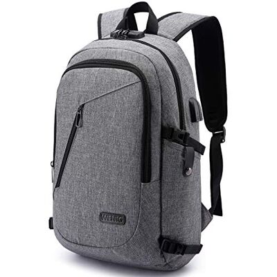 Unknown - Laptop Backpack 15.6 - Tranca com senha - Porta de carregamento USB - Backpack Unknown - Laptop Backpack 15.6 - Tranca com senha - Porta de carregamento USB - Backpack