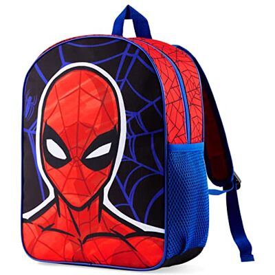 Marvel Spiderman mochila criança, Vingadores mochilas infantis para berçário e colégio, bolsa escolar leve, presentes para crianças (azul/ vermelho Spiderman) Marvel Spiderman mochila criança, Vingadores mochilas infantis para berçário e colégio, bolsa escolar leve, presentes para crianças (azul/ vermelho Spiderman)
