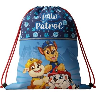Paw Patrol Mala desportiva para criança, mochila para berçário, ginásio, piscina, viagem, sapateira Paw Patrol Mala desportiva para criança, mochila para berçário, ginásio, piscina, viagem, sapateira