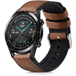 kwmobile Pulseira Compatível com Huawei Huawei Watch GT / GT2 / GT3 (46mm) Bracelete 1x Braceletes de Couro autêntico Tamanho Ajustável marrom/Preto kwmobile Pulseira Compatível com Huawei Huawei Watch GT / GT2 / GT3 (46mm) Bracelete 1x Braceletes de Couro autêntico Tamanho Ajustável marrom/Preto