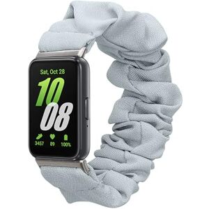 kwmobile Correia de de cavalo compatível com Samsung Galaxy Fit 3 Scrunchy para relógio inteligente preto, azul claro kwmobile Correia de de cavalo compatível com Samsung Galaxy Fit 3 Scrunchy para relógio inteligente preto, azul claro