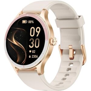 TOOBUR Relógio Inteligente Feminino Redondo, Smartwatch Esportivo, Relógio Contador de Passos e Calorias, Smart Watch Compatível com Android e iOS, Responder/Fazer Chamadas, Relógio para Saúde TOOBUR Relógio Inteligente Feminino Redondo, Smartwatch Esportivo, Relógio Contador de Passos e Calorias, Smart Watch Compatível com Android e iOS, Responder/Fazer Chamadas, Relógio para Saúde