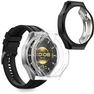 kwmobile Capa compatível com Huawei Watch GT6 Pro 46 mm capa 2X protetor de ecrã completo ultrafino e anti-choque preto/transparente kwmobile Capa compatível com Huawei Watch GT6 Pro 46 mm capa 2X protetor de ecrã completo ultrafino e anti-choque preto/transparente