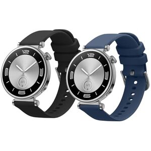 kwmobile Pulseira compatível com Huawei Watch GT5 41 mm / GT5 Pro 42 mm / Watch GT4 41 mm bracelete 2 correias de silicone flexível tamanho ajustável kwmobile Pulseira compatível com Huawei Watch GT5 41 mm / GT5 Pro 42 mm / Watch GT4 41 mm bracelete 2 correias de silicone flexível tamanho ajustável