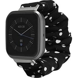 kwmobile Correia de de cavalo compatível com Fitbit Versa 4 / Sense 2 / Versa 3 / Sense Scrunchy para relógio inteligente preto/branco, Preto / Branco, moderno kwmobile Correia de de cavalo compatível com Fitbit Versa 4 / Sense 2 / Versa 3 / Sense Scrunchy para relógio inteligente preto/branco, Preto / Branco, moderno