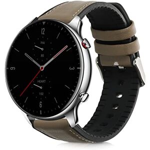 kwmobile Pulseira Compatível com Huami Amazfit GTR (47mm) / GTR 2 Bracelete 1x Braceletes de Couro autêntico Tamanho Ajustável Preto, Verde Azeitona kwmobile Pulseira Compatível com Huami Amazfit GTR (47mm) / GTR 2 Bracelete 1x Braceletes de Couro autêntico Tamanho Ajustável Preto, Verde Azeitona