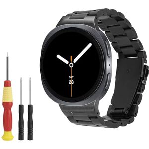 kwmobile Pulseira compatível com Samsung Galaxy Watch 8 Galaxy/Galaxy Watch 8 Classic 46 mm bracelete pulseira de metal para relógio inteligente preto kwmobile Pulseira compatível com Samsung Galaxy Watch 8 Galaxy/Galaxy Watch 8 Classic 46 mm bracelete pulseira de metal para relógio inteligente preto