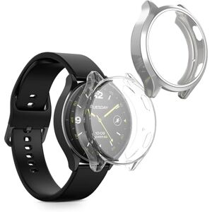 kwmobile Capa compatível com Xiaomi Watch 2 capa 2X protetor de ecrã completo ultra fino e anti-choque prateado/transparente kwmobile Capa compatível com Xiaomi Watch 2 capa 2X protetor de ecrã completo ultra fino e anti-choque prateado/transparente