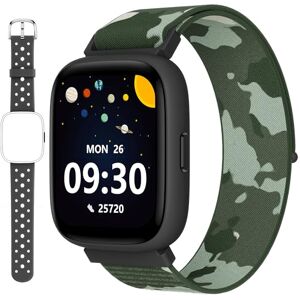 BIGGERFIVE Pulseira de Atividade para Crianças 5-16, 1,8" Relógio Inteligente com Podómetro, Frequência Cardíaca, Monitor de Sono, Impermeável IP68, Despertador, Jogos de Quebra-cabeças com/sem App, 2 BIGGERFIVE Pulseira de Atividade para Crianças 5-16, 1,8" Relógio Inteligente com Podómetro, Frequência Cardíaca, Monitor de Sono, Impermeável IP68, Despertador, Jogos de Quebra-cabeças com/sem App, 2
