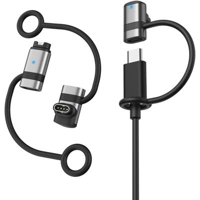 MoKo Adaptador para carregador compatível com Garmin Watch 3Pack, prata USB C, para Fenix 8/7/7X/7S/6, Forerunner 970/570/965/955/265/255/165/55, Vivoactive 5/4S, Venu 3S/2/SQ, Instinct, Epix MoKo Adaptador para carregador compatível com Garmin Watch 3Pack, prata USB C, para Fenix 8/7/7X/7S/6, Forerunner 970/570/965/955/265/255/165/55, Vivoactive 5/4S, Venu 3S/2/SQ, Instinct, Epix