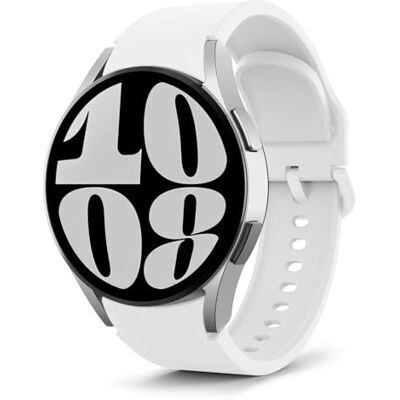 MoKo Bracelete compatível com Samsung Galaxy Watch 7 FE 6 5 4 40mm 44mm/Watch 6 Classic 43mm 47mm/Watch 5 Pro 45mm/Watch 4 Classic 42mm 46mm, pulseira de substituição de silicone de 20mm, Clássico MoKo Bracelete compatível com Samsung Galaxy Watch 7 FE 6 5 4 40mm 44mm/Watch 6 Classic 43mm 47mm/Watch 5 Pro 45mm/Watch 4 Classic 42mm 46mm, pulseira de substituição de silicone de 20mm, Clássico