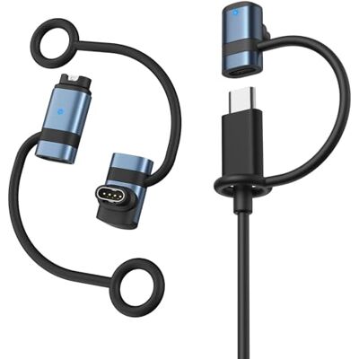 MoKo Adaptador para carregador compatível com Garmin Watch 3Pack, azul e USB C, para Fenix 8/7/7X/7S/6, Forerunner 970/570/965/955/265/255/165/55, Vivoactive 5/4S, Venu 3S/2/SQ, Instinct, Epix MoKo Adaptador para carregador compatível com Garmin Watch 3Pack, azul e USB C, para Fenix 8/7/7X/7S/6, Forerunner 970/570/965/955/265/255/165/55, Vivoactive 5/4S, Venu 3S/2/SQ, Instinct, Epix