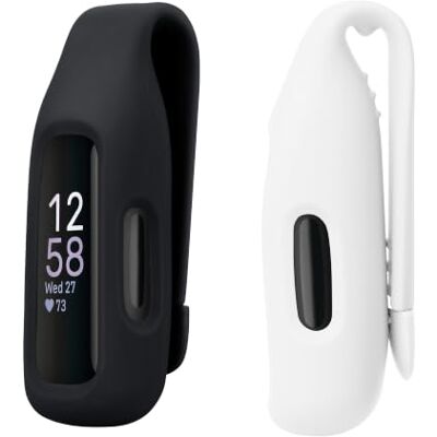 kwmobile 2X capas compatíveis com Fitbit Inspire 3 / Inspire 2 / Ace 3 Case para smartwatch de silicone preto/branco kwmobile 2X capas compatíveis com Fitbit Inspire 3 / Inspire 2 / Ace 3 Case para smartwatch de silicone preto/branco