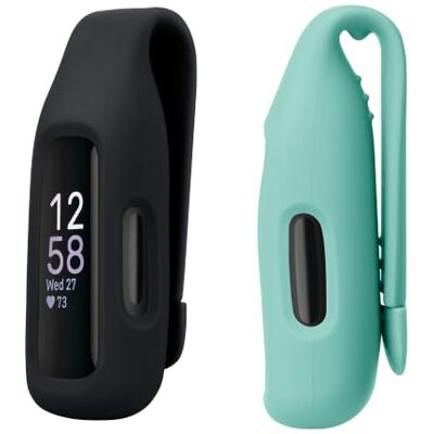 kwmobile 2X capas compatíveis com Fitbit Inspire 3 / Inspire 2 / Ace 3 Case para smartwatch de silicone preto/menta kwmobile 2X capas compatíveis com Fitbit Inspire 3 / Inspire 2 / Ace 3 Case para smartwatch de silicone preto/menta