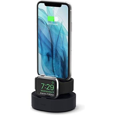 elago Suporte de carregamento 2 em 1 para AirPods 2/1 e todos os iPhone elago Suporte de carregamento 2 em 1 para AirPods 2/1 e todos os iPhone