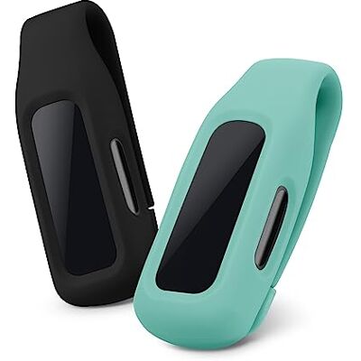 kwmobile 2X capas compatíveis com Fitbit Inspire 3 / Inspire 2 / Ace 3 Case para smartwatch de silicone preto/menta kwmobile 2X capas compatíveis com Fitbit Inspire 3 / Inspire 2 / Ace 3 Case para smartwatch de silicone preto/menta