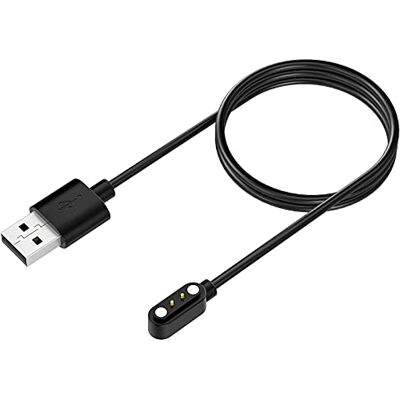 TiMOVO Carregador compatível com YAMAY VeryFitPro SW021/SW01/Willful SW023 SW025, Letsfit ID205L/Letscom ID205S/ID216/Umidigi Uwatch 3/Uwatch GT, cabo de alimentação magnético USB de 3,3 pés, preto TiMOVO Carregador compatível com YAMAY VeryFitPro SW021/SW01/Willful SW023 SW025, Letsfit ID205L/Letscom ID205S/ID216/Umidigi Uwatch 3/Uwatch GT, cabo de alimentação magnético USB de 3,3 pés, preto
