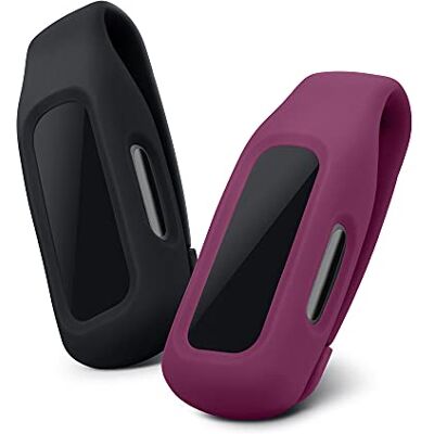 kwmobile 2X capas compatíveis com Fitbit Inspire 3 / Inspire 2 / Ace 3 Case para smartwatch de silicone preto/vermelho escuro kwmobile 2X capas compatíveis com Fitbit Inspire 3 / Inspire 2 / Ace 3 Case para smartwatch de silicone preto/vermelho escuro