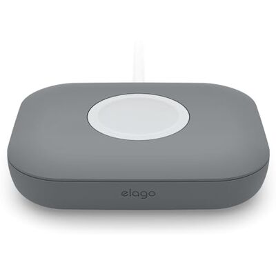 elago Base de Carga para Apple Watch, Galaxy Watch 5-9, AirPods Pro 3/2 Carregador não incluído, silicone durável, compacto, carregador de relógio, compacto, leve, de viagem (cinzento escuro) elago Base de Carga para Apple Watch, Galaxy Watch 5-9, AirPods Pro 3/2 Carregador não incluído, silicone durável, compacto, carregador de relógio, compacto, leve, de viagem (cinzento escuro)