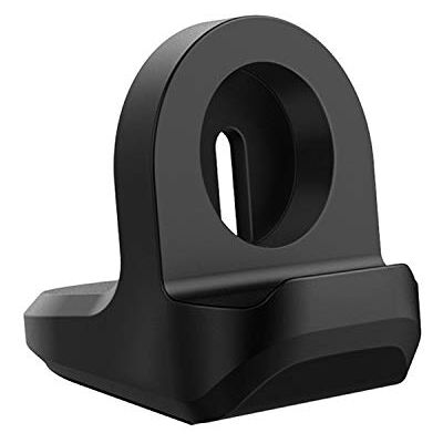 MoKo Suporte de carregador compatível com Samsung Galaxy Watch 4/4 Classic/Galaxy Watch 3/Galaxy Watch Active 1/2, suporte de carregamento portátil de silicone antiderrapante base, preto MoKo Suporte de carregador compatível com Samsung Galaxy Watch 4/4 Classic/Galaxy Watch 3/Galaxy Watch Active 1/2, suporte de carregamento portátil de silicone antiderrapante base, preto