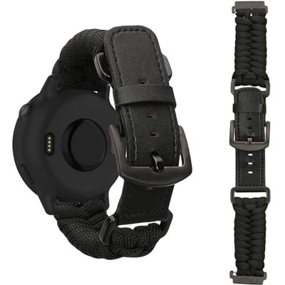 kwmobile Pulseira compatível com Xiaomi Mi Band 10 / Mi Band 9/8 correia trançada de couro PU e nylon para Smartwatch tamanho ajustável verde escuro kwmobile Pulseira compatível com Xiaomi Mi Band 10 / Mi Band 9/8 correia trançada de couro PU e nylon para Smartwatch tamanho ajustável verde escuro