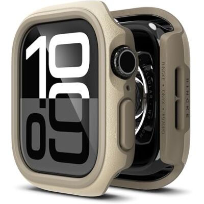 Ringke Onyx desenhado para capa Apple Watch Series 11 e Series 10 (46 mm), capa protetora em TPU flexível e suave, resistente ao óleo Gray Sand Ringke Onyx desenhado para capa Apple Watch Series 11 e Series 10 (46 mm), capa protetora em TPU flexível e suave, resistente ao óleo Gray Sand