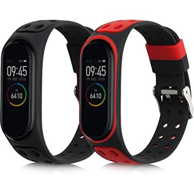 kwmobile Pulseira compatível com Xiaomi Mi Band 4 / Mi Band 3 bracelete 2 correias de silicone flexíveis tamanho ajustável kwmobile Pulseira compatível com Xiaomi Mi Band 4 / Mi Band 3 bracelete 2 correias de silicone flexíveis tamanho ajustável