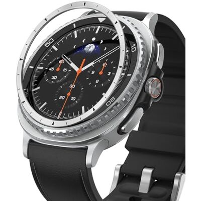 Ringke Inner Bezel Styling desenhado para capa Samsung Galaxy Watch 8 Classic 46 mm, moldura elegante de aço inoxidável, acessório de cobertura interna adesiva e leve, 46-IN-01 (ST) Silver Ringke Inner Bezel Styling desenhado para capa Samsung Galaxy Watch 8 Classic 46 mm, moldura elegante de aço inoxidável, acessório de cobertura interna adesiva e leve, 46-IN-01 (ST) Silver