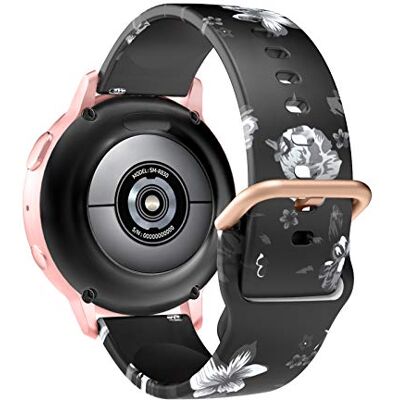 MoKo Correa Estampada Compatible con Samsung Galaxy Watch 7 FE 6 5 4 40mm 44mm/6 4 Classic 43mm 47mm 42mm 46mm/5 Pro 45mm/3 41mm/Watch Active 2, 20mm Correa de Repuesto de Silicona MoKo Correa Estampada Compatible con Samsung Galaxy Watch 7 FE 6 5 4 40mm 44mm/6 4 Classic 43mm 47mm 42mm 46mm/5 Pro 45mm/3 41mm/Watch Active 2, 20mm Correa de Repuesto de Silicona