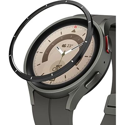 Ringke Bezel Styling Compatível com protetor Samsung Galaxy Watch 5 Pro (2022) capa autocolante em aço inoxidável para relógio bisel 45-33 (ST) Black Ringke Bezel Styling Compatível com protetor Samsung Galaxy Watch 5 Pro (2022) capa autocolante em aço inoxidável para relógio bisel 45-33 (ST) Black
