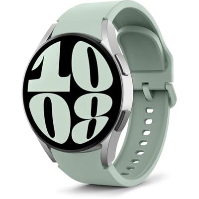MoKo Bracelete compatível com Samsung Galaxy Watch 7 FE 6 5 4 40mm 44mm/Watch 6 Classic 43mm 47mm/Watch 5 Pro 45mm/Watch 4 Classic 42mm 46mm, pulseira de substituição de silicone de 20mm, Verde claro MoKo Bracelete compatível com Samsung Galaxy Watch 7 FE 6 5 4 40mm 44mm/Watch 6 Classic 43mm 47mm/Watch 5 Pro 45mm/Watch 4 Classic 42mm 46mm, pulseira de substituição de silicone de 20mm, Verde claro