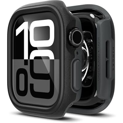 Ringke Onyx Projetado para capa Apple Watch Series 11 e Series 10 (46 mm), capa protetora em TPU flexível e suave, resistente ao óleo Black Ringke Onyx Projetado para capa Apple Watch Series 11 e Series 10 (46 mm), capa protetora em TPU flexível e suave, resistente ao óleo Black