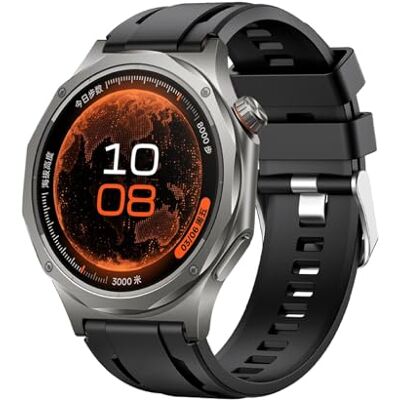 QJONSIU Correia compatível com Oneplus Watch 4 47 mm, respirável correia de silicone suave Strap agradável à pele preto QJONSIU Correia compatível com Oneplus Watch 4 47 mm, respirável correia de silicone suave Strap agradável à pele preto