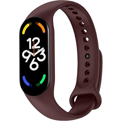 OcioDual Pulseira de substituição de silicone, compatível com Xiaomi Mi Band 7 6 5, compatível com Amazfit Band 5, correia de substituição bracelete macia flexível, Vinho, moderno OcioDual Pulseira de substituição de silicone, compatível com Xiaomi Mi Band 7 6 5, compatível com Amazfit Band 5, correia de substituição bracelete macia flexível, Vinho, moderno