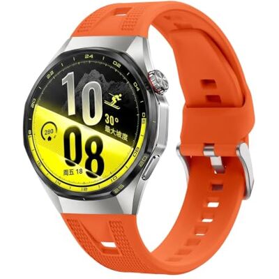 QJONSIU Correia compatível com Huawei Watch GT 7 Pro, respirável correia de silicone suave Strap agradável à pele QJONSIU Correia compatível com Huawei Watch GT 7 Pro, respirável correia de silicone suave Strap agradável à pele