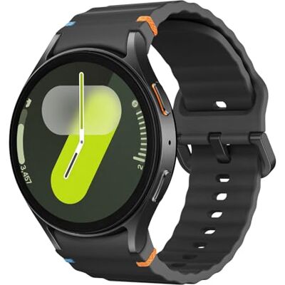 MoKo Bracelete Desportivo Compatível com Samsung Galaxy Watch 7 FE 6 5 4 40mm 44mm/Watch 6 Classic 43mm 47mm/4 Classic 42mm 46mm/5 Pro 45mm, Pulseira de Silicone Macia para Mulher Homem, Preto Correa de Silicona Suave Sin Huecos para Galaxy Watch 6 Clas MoKo Bracelete Desportivo Compatível com Samsung Galaxy Watch 7 FE 6 5 4 40mm 44mm/Watch 6 Classic 43mm 47mm/4 Classic 42mm 46mm/5 Pro 45mm, Pulseira de Silicone Macia para Mulher Homem, Preto Correa de Silicona Suave Sin Huecos para Galaxy Watch 6 Clas