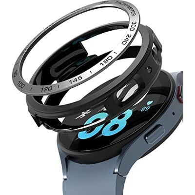 Ringke Air Sports Bezel Styling compatível com protetor Samsung Galaxy Watch 5 (44 mm) capa para-choques flexível protetor alumínio autocolante de relógio preto / 10 (AL) Silver Ringke Air Sports Bezel Styling compatível com protetor Samsung Galaxy Watch 5 (44 mm) capa para-choques flexível protetor alumínio autocolante de relógio preto / 10 (AL) Silver