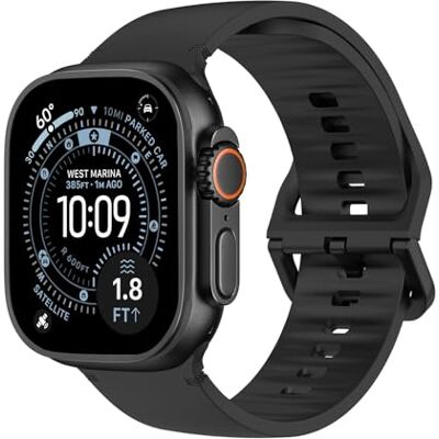 MoKo Correias desportivas para relógio compatível com Apple Watch Ultra 3/2/1 49 mm, S11/S10 46 mm, 9/8/7 45 mm, SE3/SE2/6/5/4 44 mm, 3/2/1 42 mm, correia de substituição de S silicone suu ave para Correa de Repuesto de Silicona Suave, para iWatch Ultra MoKo Correias desportivas para relógio compatível com Apple Watch Ultra 3/2/1 49 mm, S11/S10 46 mm, 9/8/7 45 mm, SE3/SE2/6/5/4 44 mm, 3/2/1 42 mm, correia de substituição de S silicone suu ave para Correa de Repuesto de Silicona Suave, para iWatch Ultra