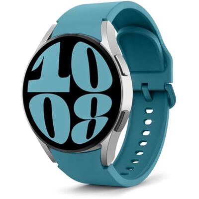 MoKo Bracelete compatível com Samsung Galaxy Watch 7 FE 6 5 4 40mm 44mm/Watch 6 Classic 43mm 47mm/Watch 5 Pro 45mm/Watch 4 Classic 42mm 46mm, pulseira de substituição de silicone de 20mm, Clássico MoKo Bracelete compatível com Samsung Galaxy Watch 7 FE 6 5 4 40mm 44mm/Watch 6 Classic 43mm 47mm/Watch 5 Pro 45mm/Watch 4 Classic 42mm 46mm, pulseira de substituição de silicone de 20mm, Clássico