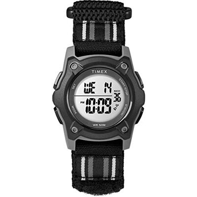 Timex Crianças relógio de 35 mm com correia de tecido de camada dupla Timex Crianças relógio de 35 mm com correia de tecido de camada dupla