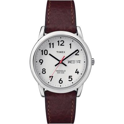 Timex Easy Reader 35 mm, Watch, castanho/branco, 35 mm, Strap Timex Easy Reader 35 mm, Watch, castanho/branco, 35 mm, Strap