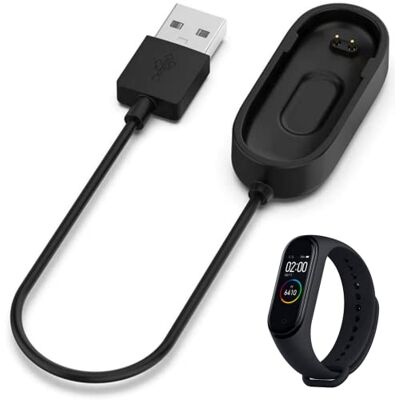 PHONILLICO Carregador compatível com Xiaomi Mi Band 4 Cabo adaptador cabo USB de substituição para relógio PHONILLICO Carregador compatível com Xiaomi Mi Band 4 Cabo adaptador cabo USB de substituição para relógio